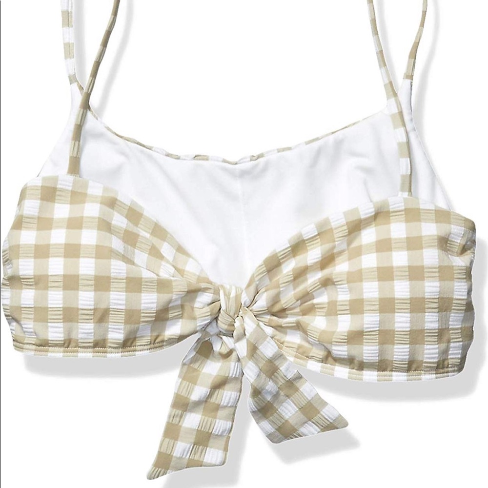 Billabong🌴 Bow Checkered Bikini Swim Top - Picture 5 of 6